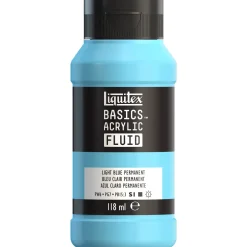 Liquitex Farba akrylowa Basics Acrylic Fluid - - 770, Light Blue Permanent, 118 ml