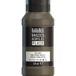 Liquitex Farba akrylowa Basics Acrylic Fluid - - 128, Burnt Umber, 118 ml ><noscript><img width=