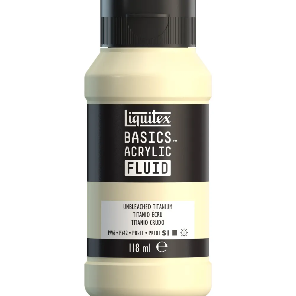 Liquitex Farba akrylowa Basics Acrylic Fluid - - 434, Unbleached Titanium, 118 ml