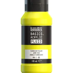 Liquitex Farba akrylowa Basics Acrylic Fluid - - 981, Fluorescent Yellow, 118 ml