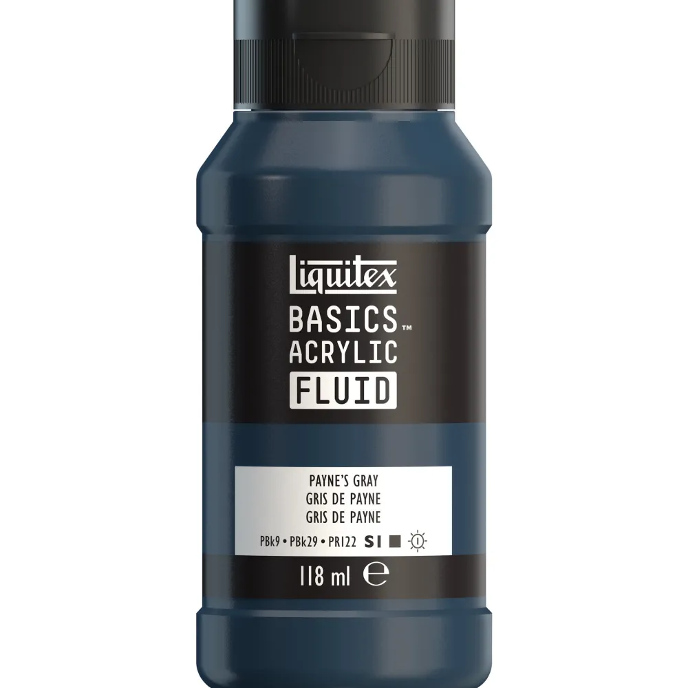 Liquitex Farba akrylowa Basics Acrylic Fluid - - 244, Ivory Black, 118 ml > Farby Akrylowe