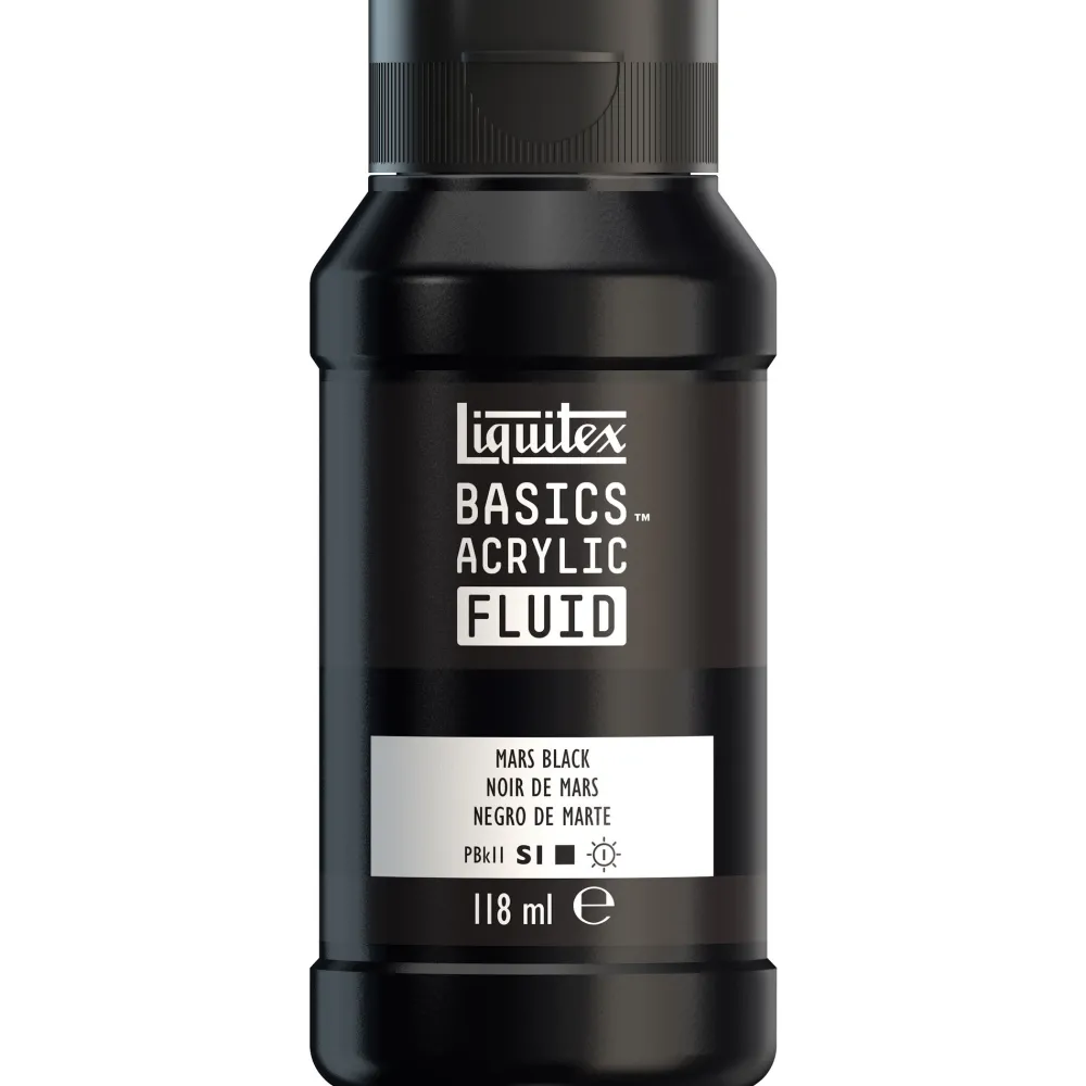 Liquitex Farba akrylowa Basics Acrylic Fluid - - 276, Mars Black, 118 ml