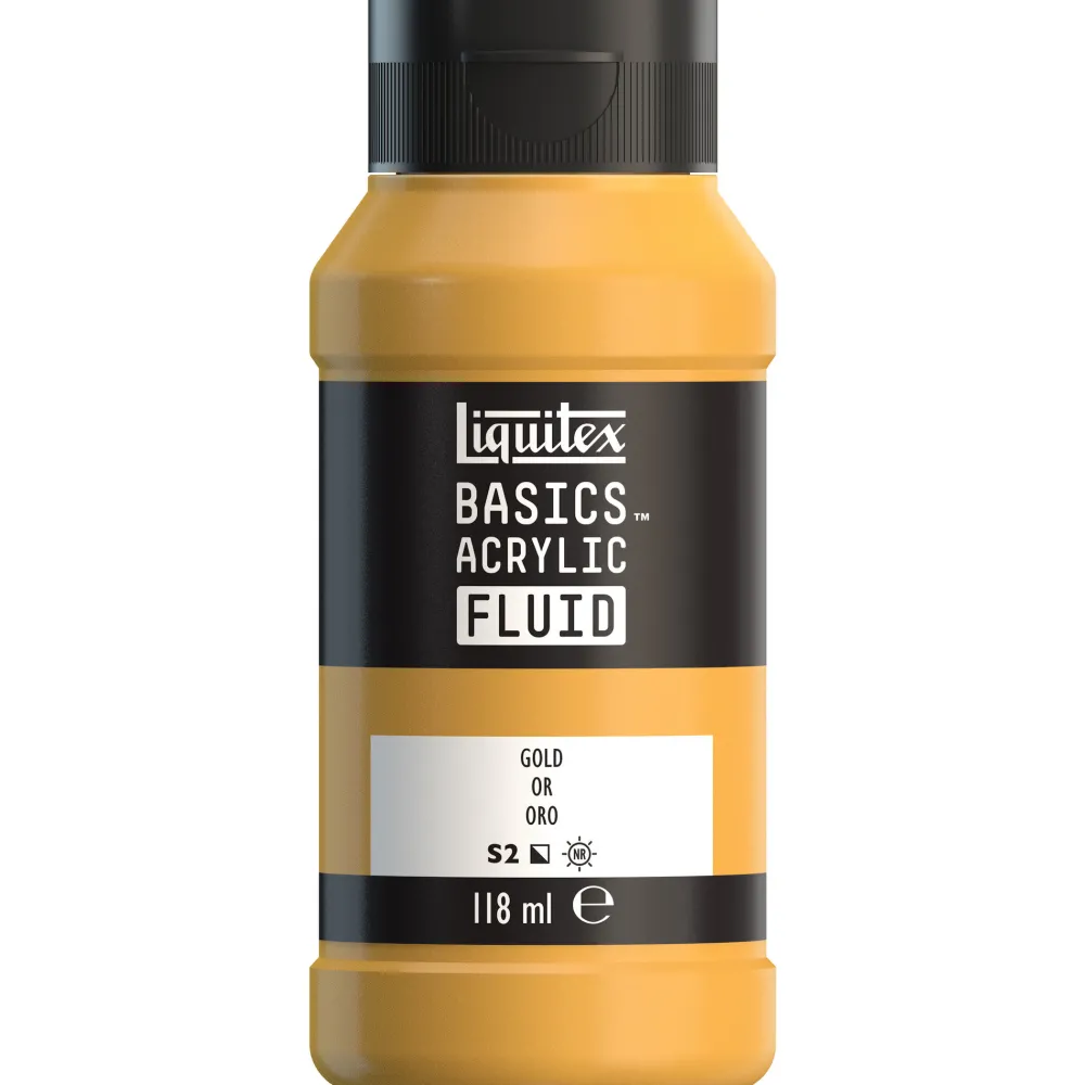 Liquitex Farba akrylowa Basics Acrylic Fluid - - 051, Gold, 118 ml