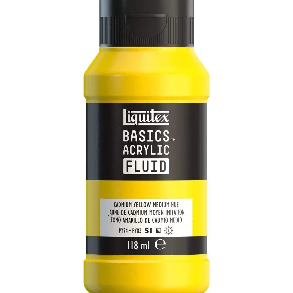 Liquitex Farba akrylowa Basics Acrylic Fluid - - 163, Cadmium Yellow Deep Hue, 118 ml > Farby Akrylowe
