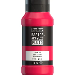 Liquitex Farba akrylowa Basics Acrylic Fluid - - 415, Primary Red, 118 ml