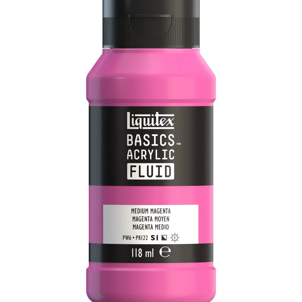 Liquitex Farba akrylowa Basics Acrylic Fluid - - 500, Medium Magenta, 118 ml > Farby Akrylowe