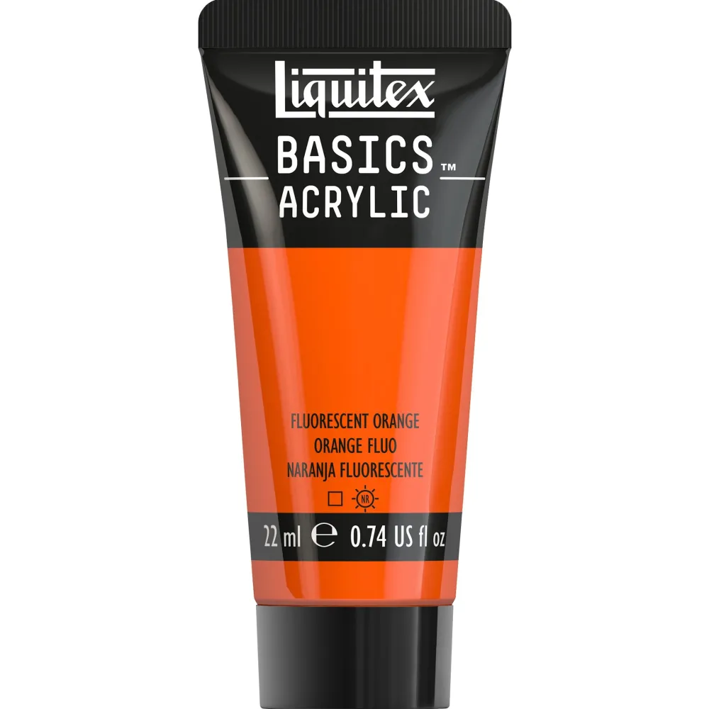 Liquitex Farba akrylowa Basics Acrylic - - 982, Fluorescent Orange, 22 ml