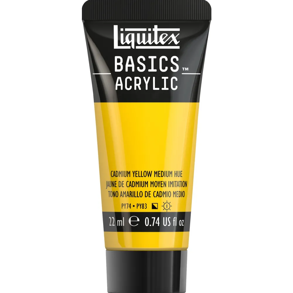 Liquitex Farba akrylowa Basics Acrylic - - 830, Cadmium Yellow Medium Hue, 22 ml