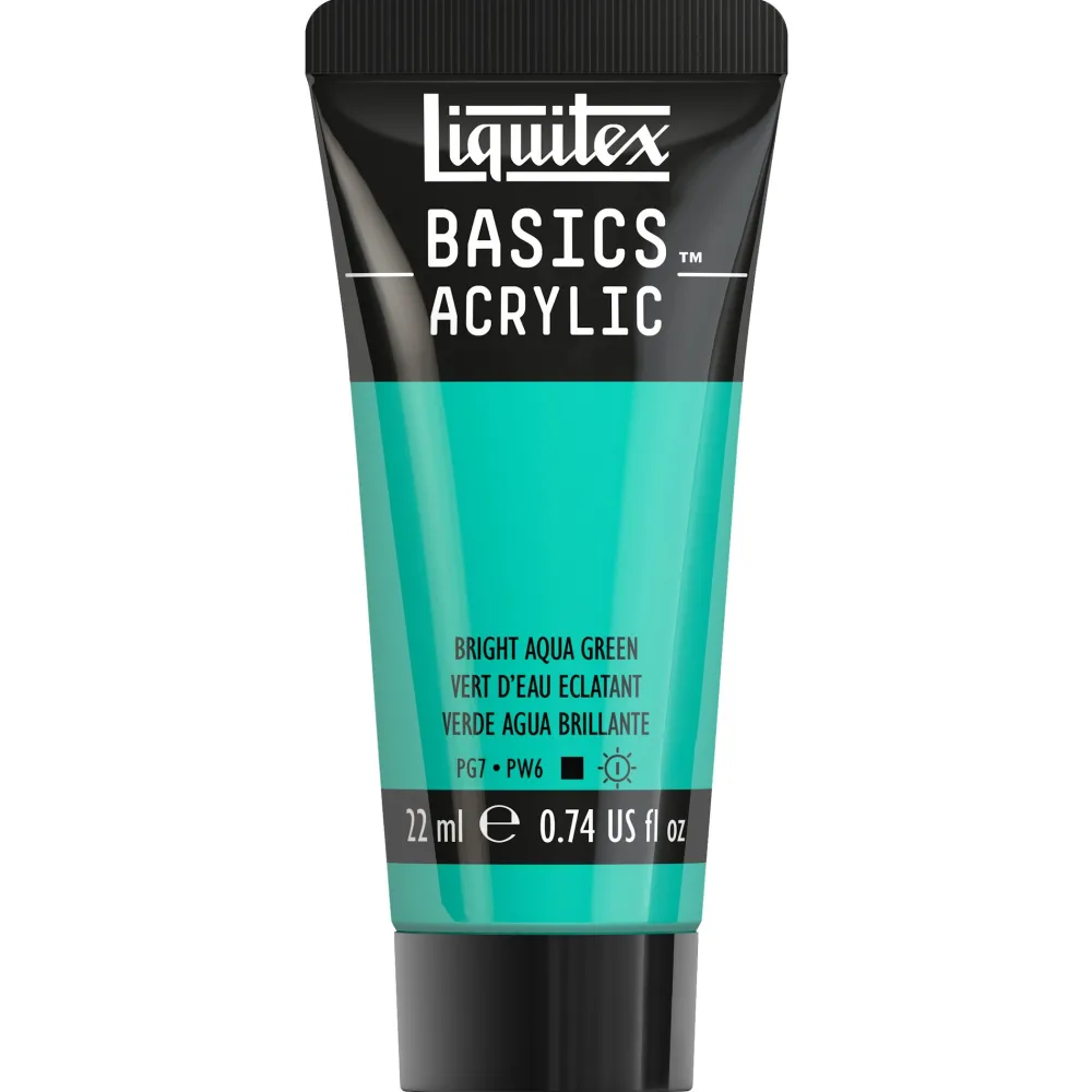 Liquitex Farba akrylowa Basics Acrylic - - 660, Bright Aqua Green, 22 ml > Farby Akrylowe