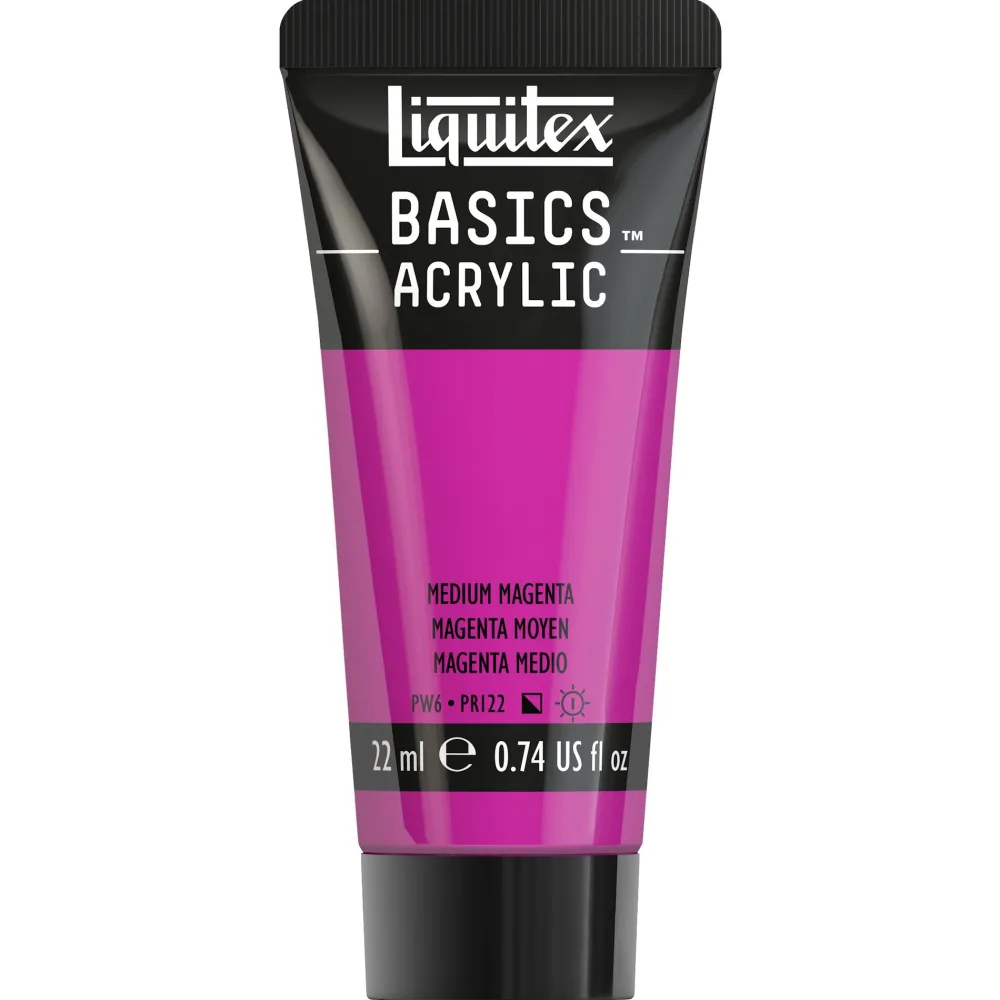 Liquitex Farba akrylowa Basics Acrylic - - 500, Medium Magenta, 22 ml