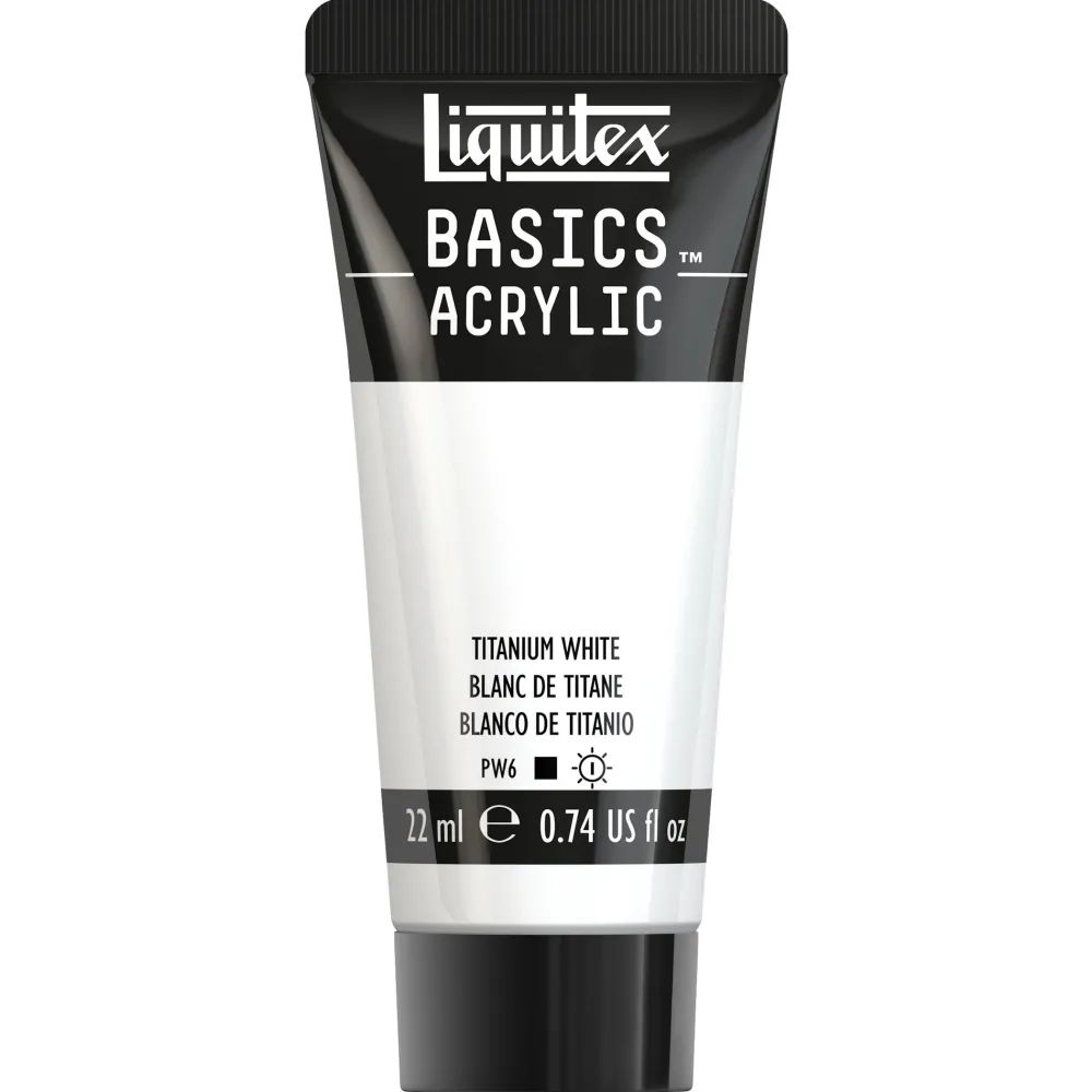 Liquitex Farba akrylowa Basics Acrylic - - 432, Titanium White, 22 ml > Farby Akrylowe