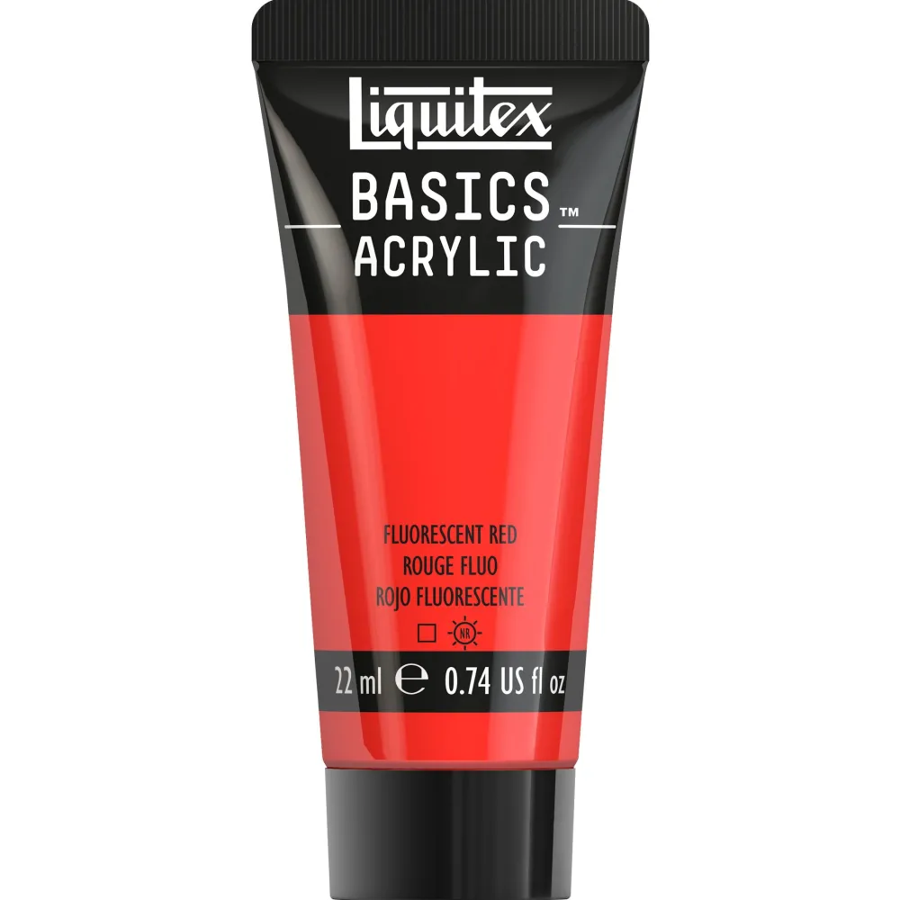 Liquitex Farba akrylowa Basics Acrylic - - 983, Fluorescent Red, 22 ml