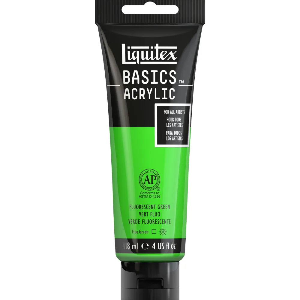 Liquitex Farba akrylowa Basics Acrylic - - 985, Fluorescent Green, 118 ml