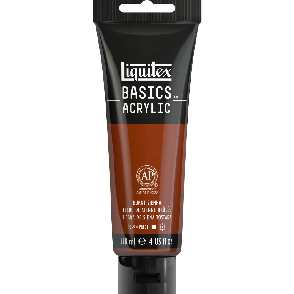 Liquitex Farba akrylowa Basics Acrylic - - 127, Burnt Sienna, 118 ml