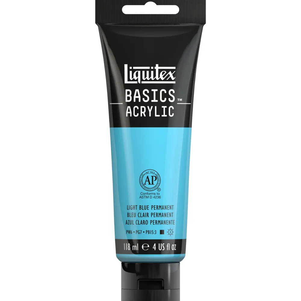 Liquitex Farba akrylowa Basics Acrylic - - 770, Light Blue Permanent, 118 ml > Farby Akrylowe