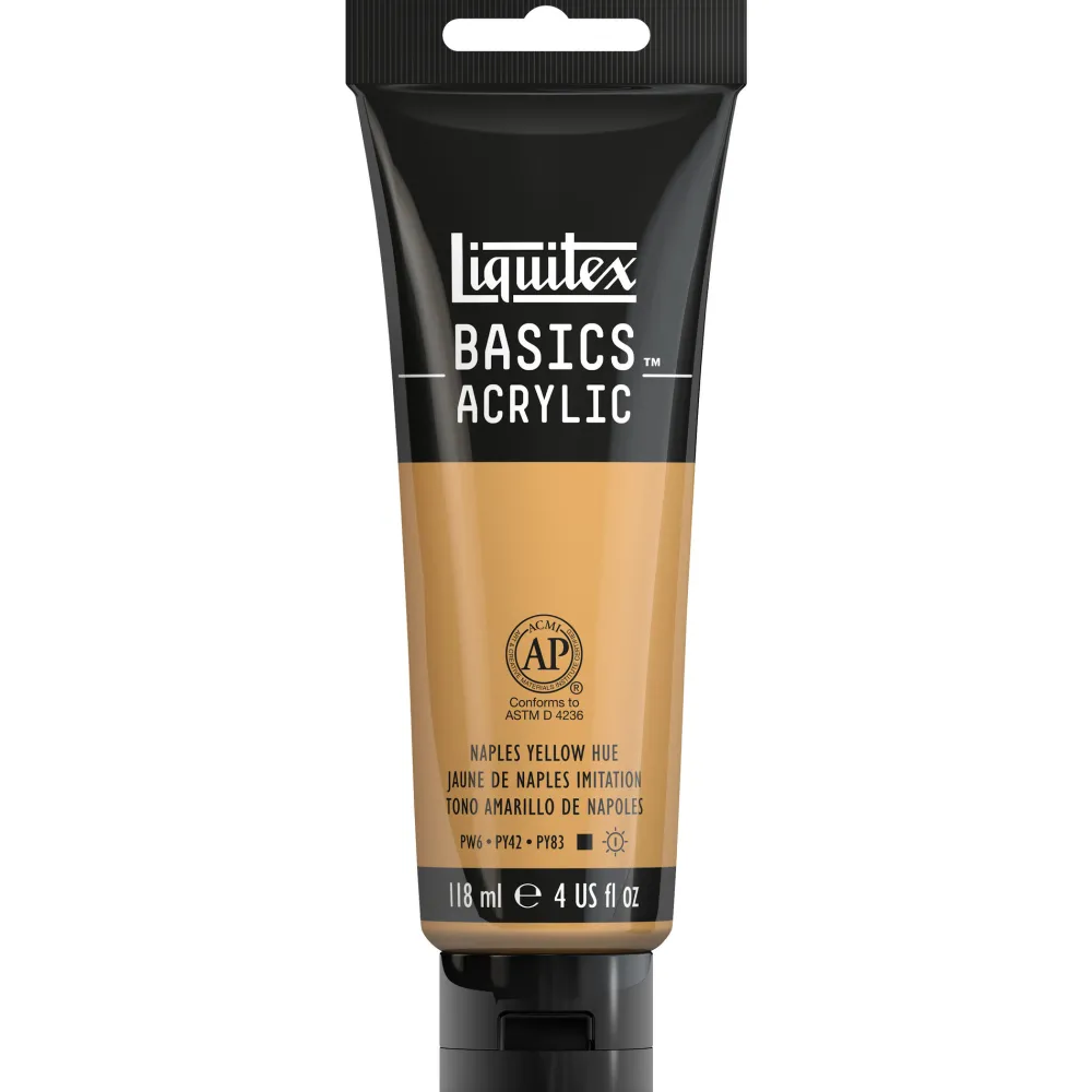 Liquitex Farba akrylowa Basics Acrylic - - 601, Naples Yellow Hue, 118 ml > Farby Akrylowe