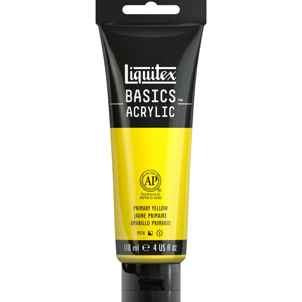 Liquitex Farba akrylowa Basics Acrylic - - 410, Primary Yellow, 118 ml > Farby Akrylowe