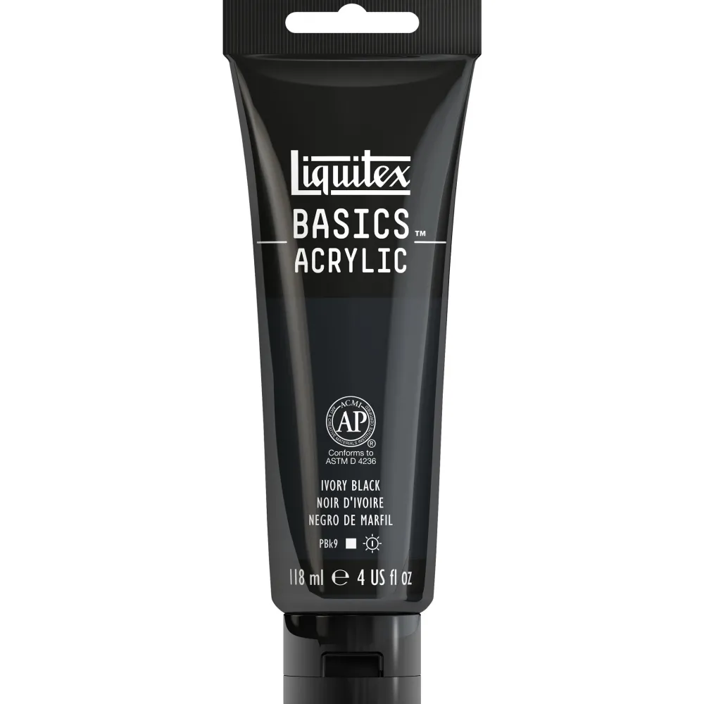 Liquitex Farba akrylowa Basics Acrylic - - 244, Ivory Black, 118 ml