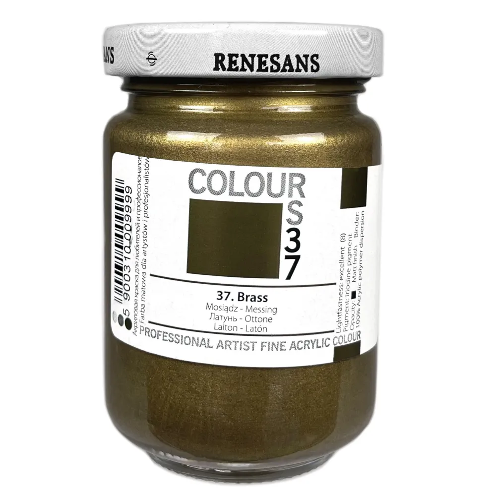 Renesans Farba akrylowa Colours - - 37, brass, 125 ml