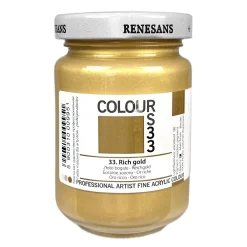Renesans Farba akrylowa Colours - - 33, rich gold, 125 ml