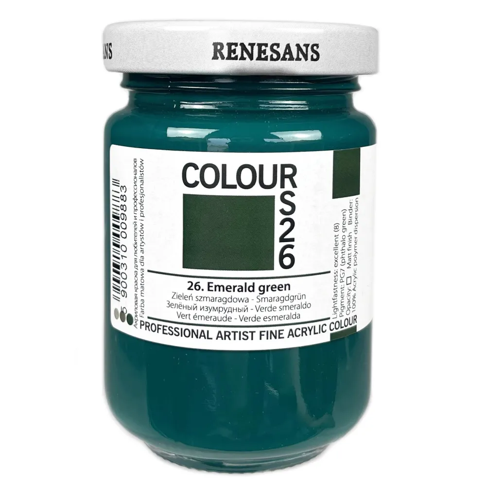 Renesans Farba akrylowa Colours - - 25, Paolo Veronese green, 125 ml > Farby Akrylowe