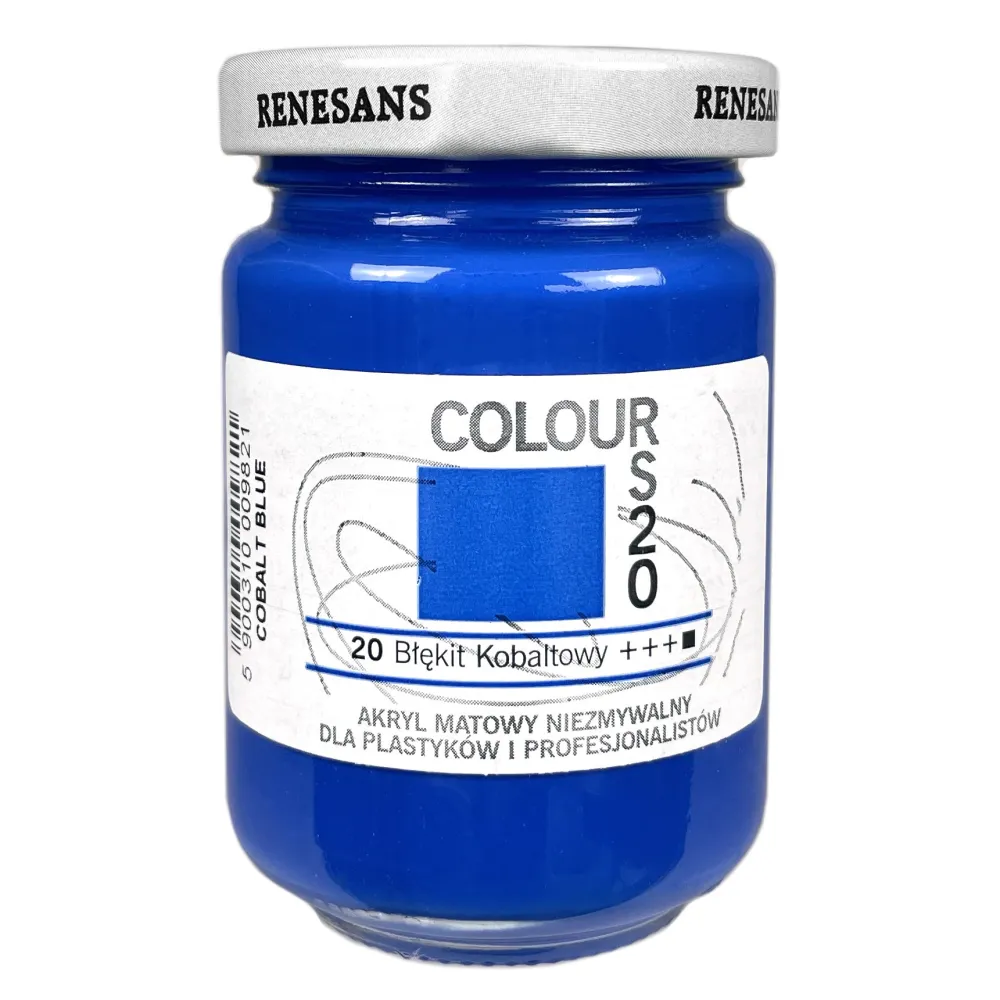 Renesans Farba akrylowa Colours - - 20, cobalt blue, 125 ml