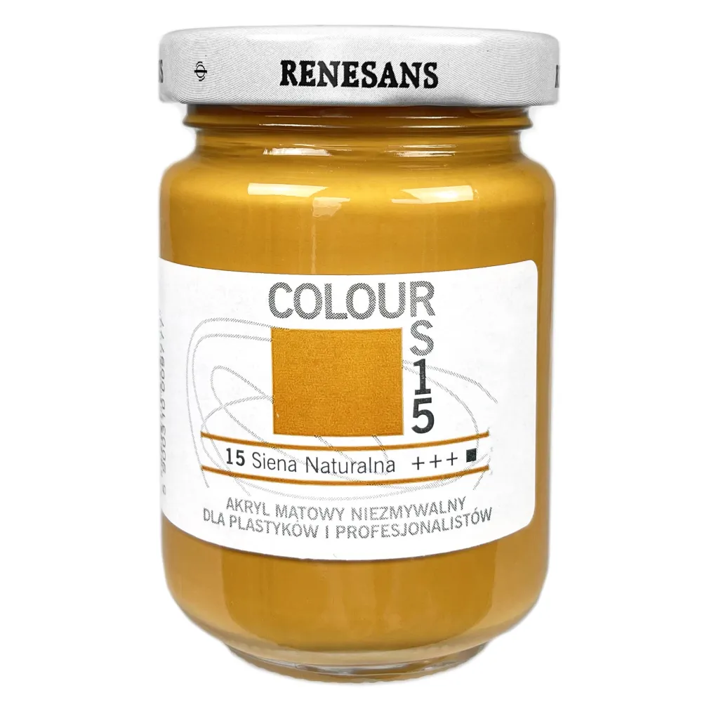 Renesans Farba akrylowa Colours - - 14, yellow ochre, 125 ml > Farby Akrylowe