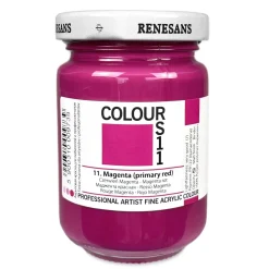 Renesans Farba akrylowa Colours - - 10, carmine, 125 ml > Farby Akrylowe