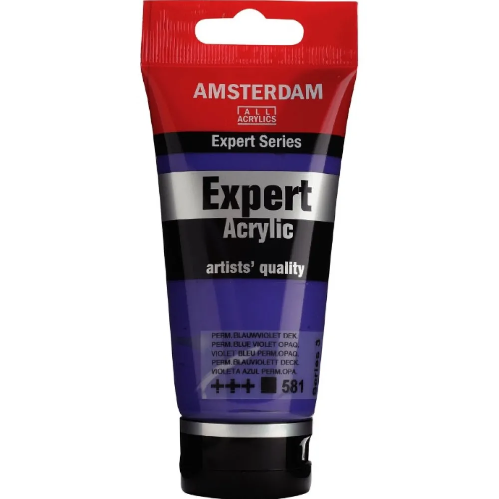 Amsterdam Farba akrylowa Expert - - 581, Permanent Blue Violet Opaque, 75 ml