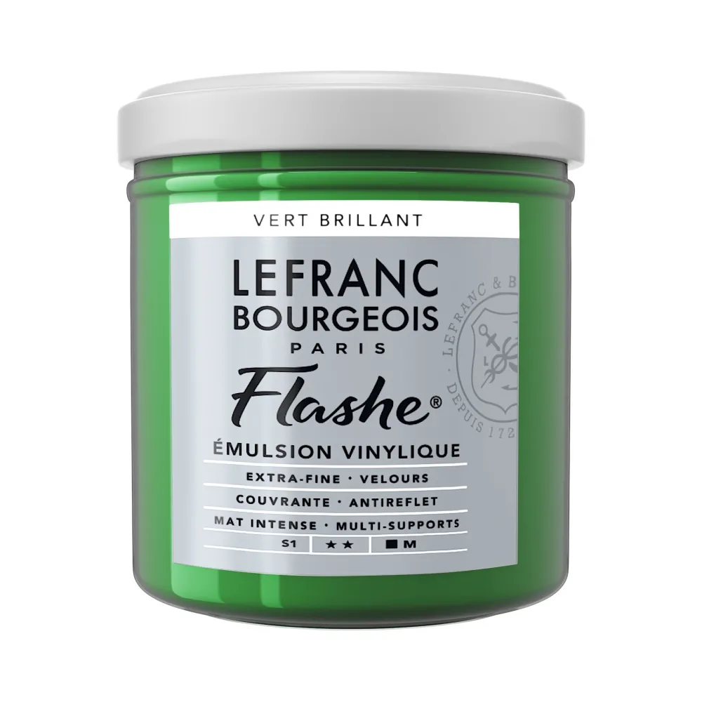 Lefranc & Bourgeois Farba akrylowa Flashe - - Brilliant Green, 125 ml