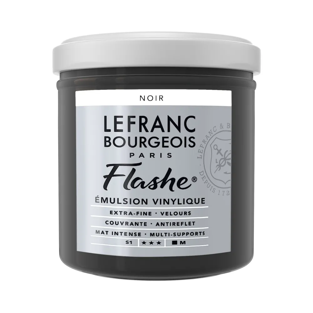 Lefranc & Bourgeois Farba akrylowa Flashe - - Black, 125 ml