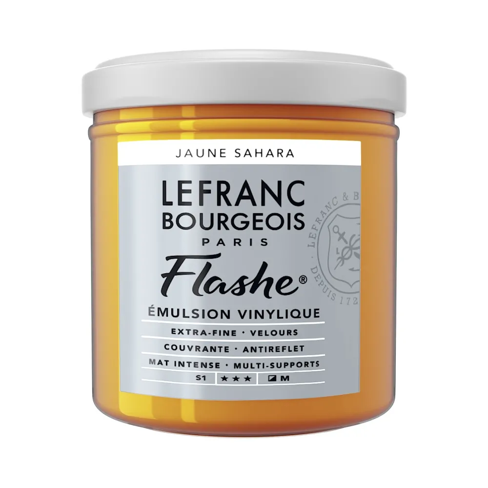 Lefranc & Bourgeois Farba akrylowa Flashe - - Sahara Yellow, 125 ml