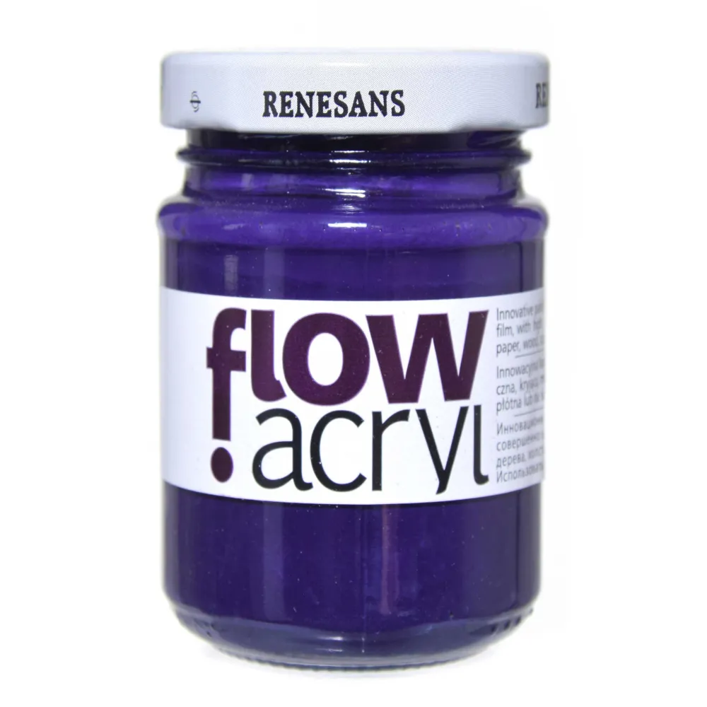 Renesans Farba akrylowa Flow Acryl - - 30, violet, 125 ml