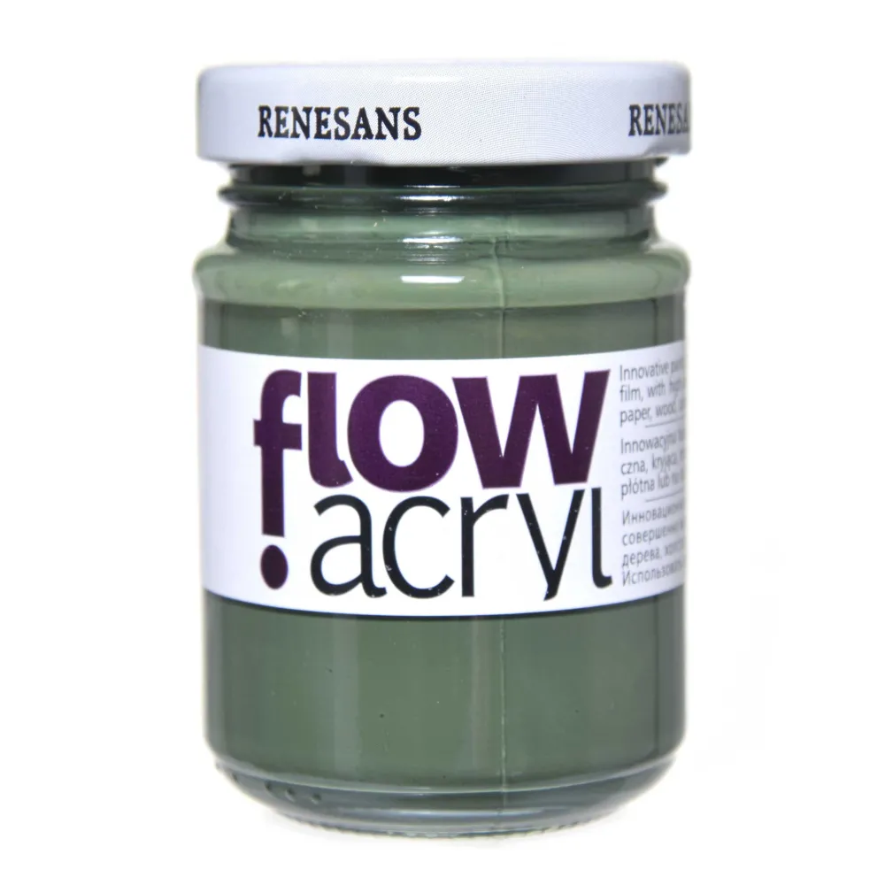 Renesans Farba akrylowa Flow Acryl - - 18, verdaccio green, 125 ml > Farby Akrylowe