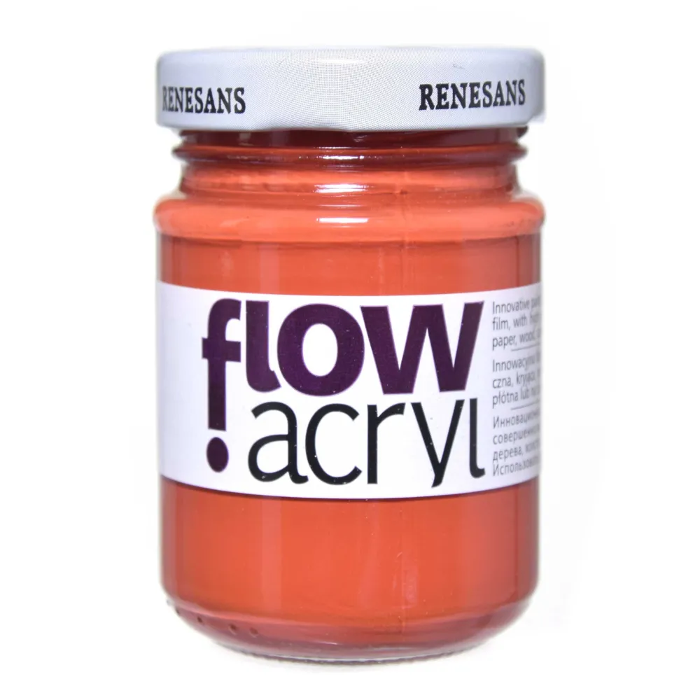 Renesans Farba akrylowa Flow Acryl - - 11, red ochre, 125 ml > Farby Akrylowe