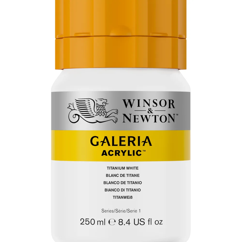 Winsor & Newton Farba akrylowa Galeria - - 644, Titanium White, 250 ml