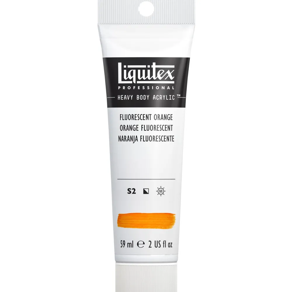 Liquitex Farba akrylowa Heavy Body - - Fluorescent Orange, 59 ml