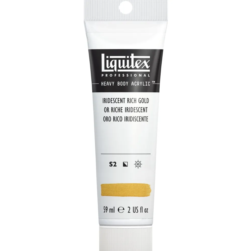 Liquitex Farba akrylowa Heavy Body - - Iridescent Bright Gold, 59 ml > Farby Akrylowe