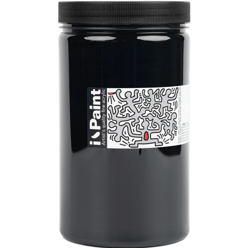Renesans Farba akrylowa I-Paint - - 18, carbon black, 1200 ml