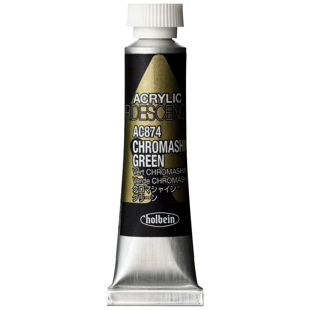 Holbein Farba akrylowa Iridescence Acrylic - - 874, Chromashine Green, 5 ml