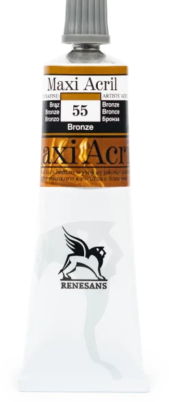 Renesans Farba akrylowa Maxi Acril - - 55, bronze, 60 ml > Farby Akrylowe