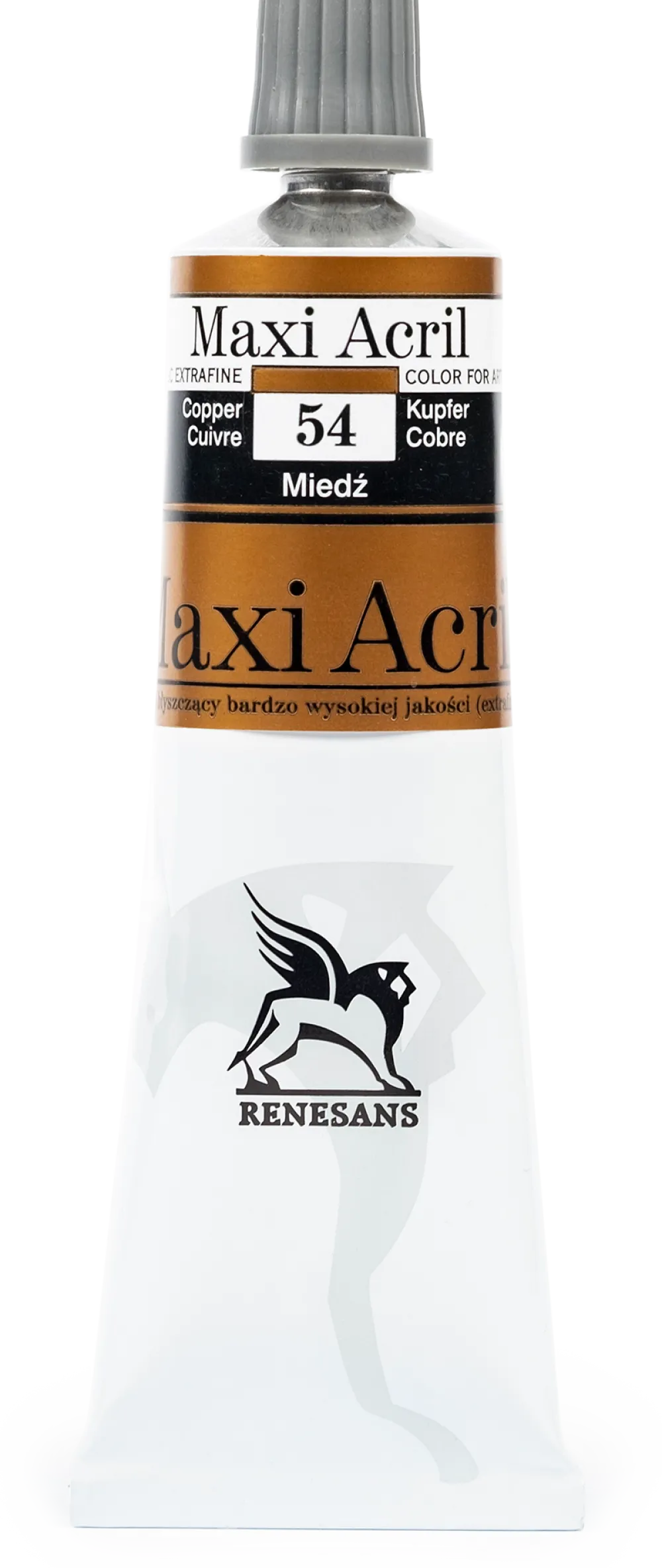 Renesans Farba akrylowa Maxi Acril - - 53, silver, 60 ml > Farby Akrylowe