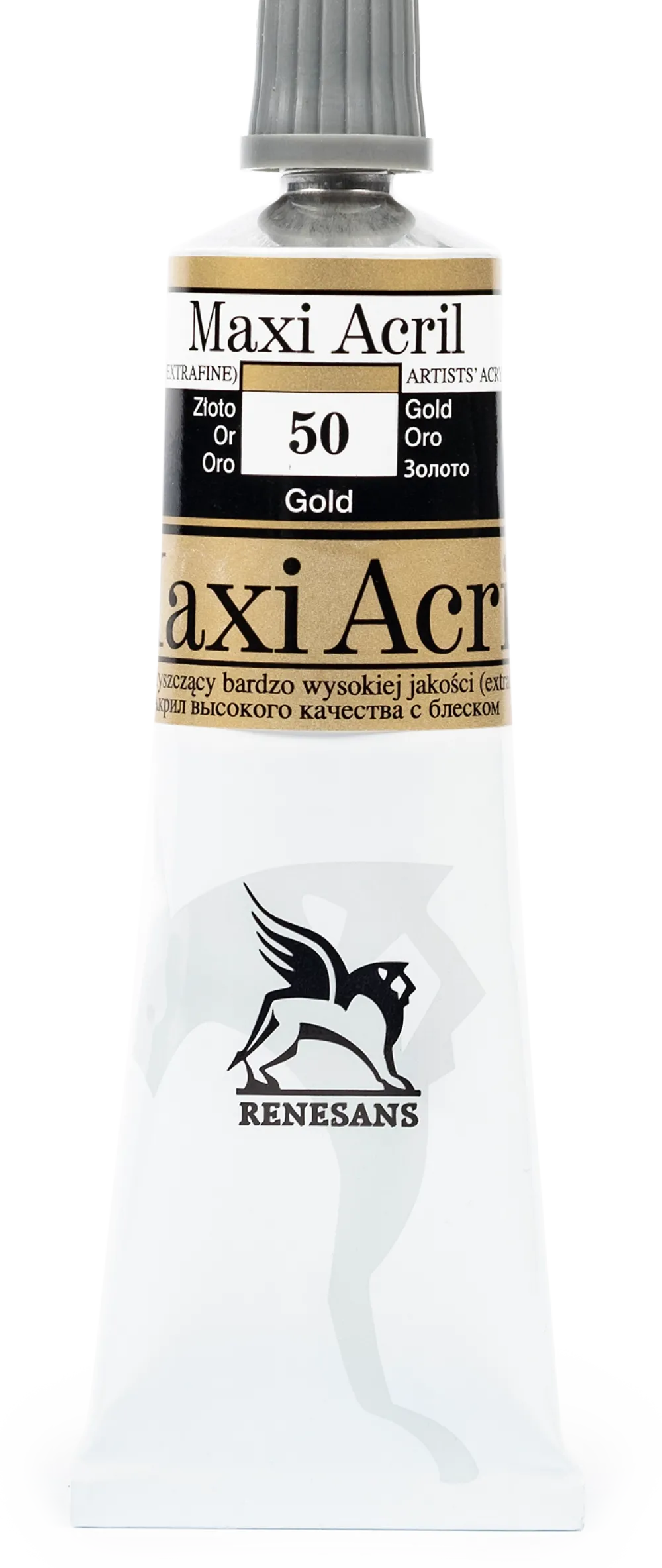 Renesans Farba akrylowa Maxi Acril - - 50, gold, 60 ml