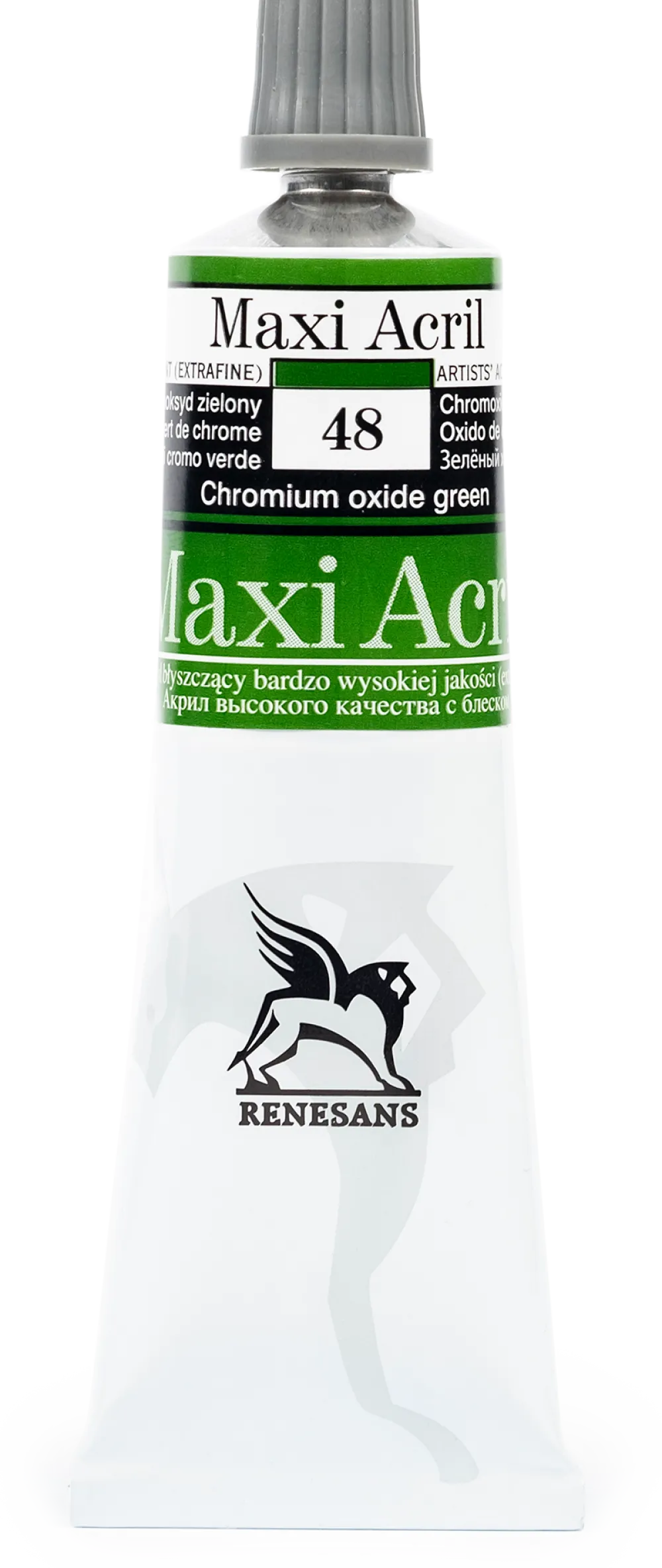 Renesans Farba akrylowa Maxi Acril - - 48, chromium oxide green, 60 ml