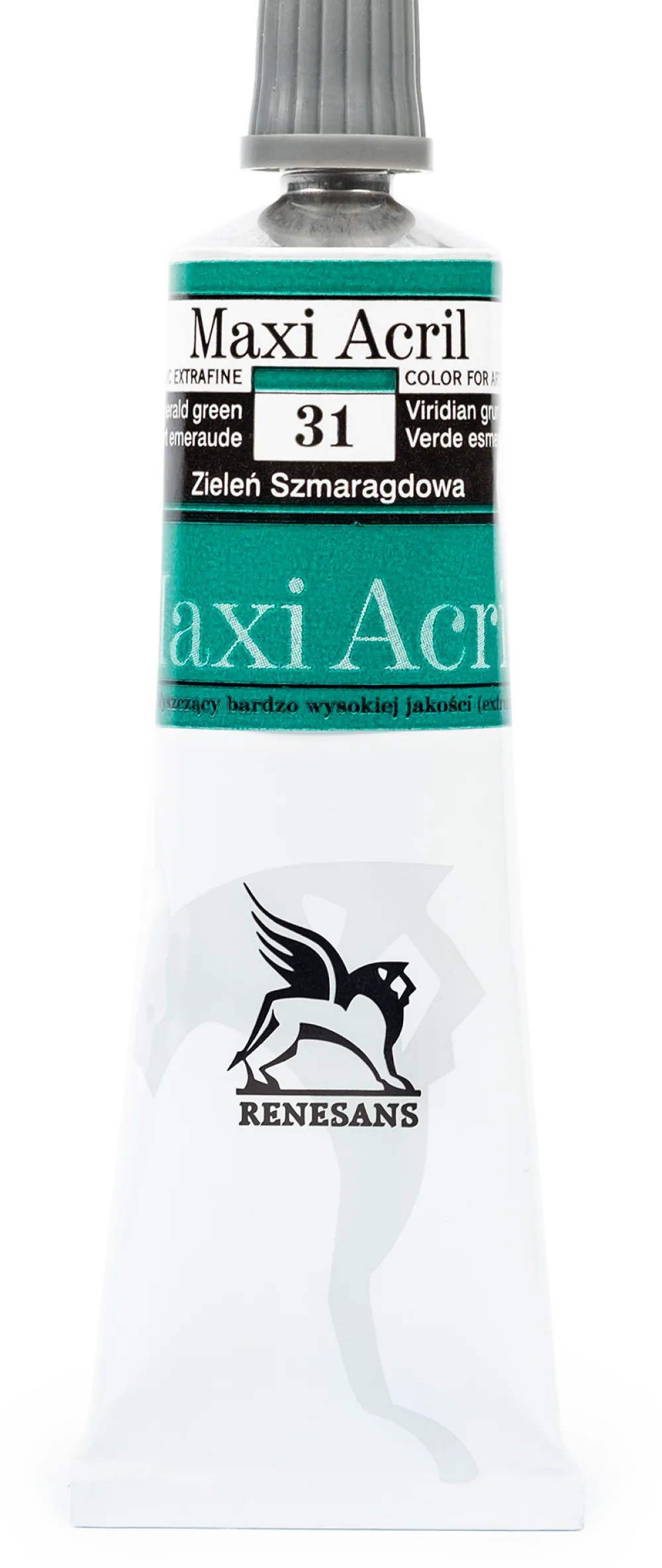 Renesans Farba akrylowa Maxi Acril - - 31, emerald green, 60 ml