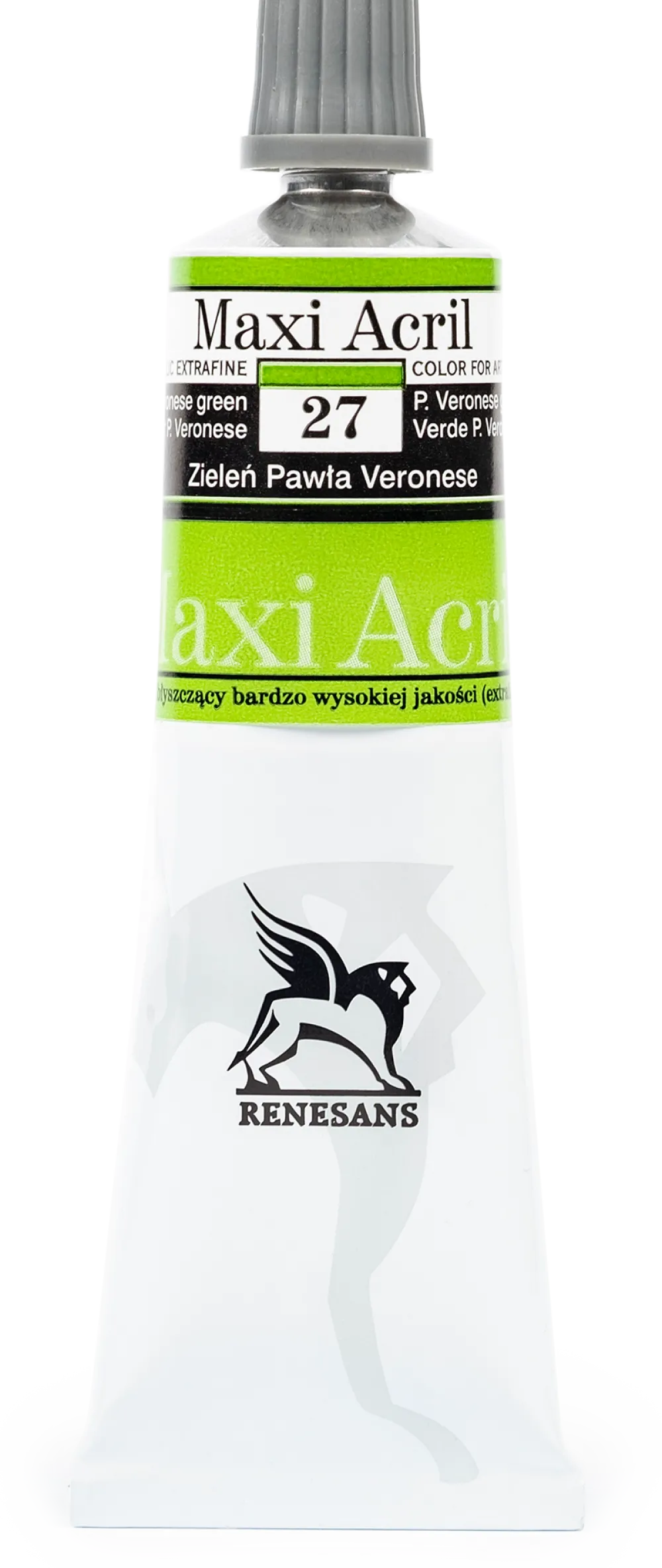 Renesans Farba akrylowa Maxi Acril - - 27, Paolo Veronese green, 60 ml