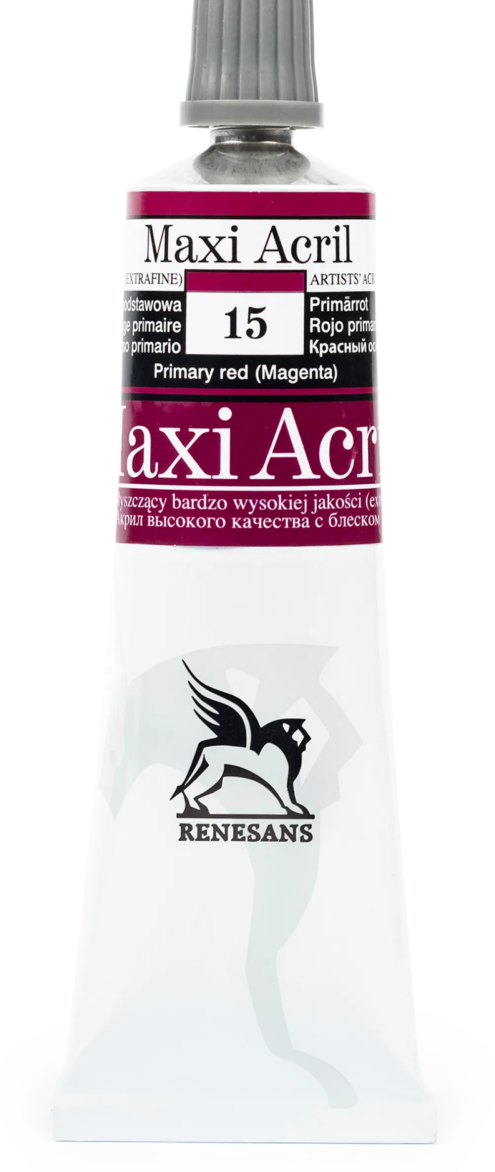 Renesans Farba akrylowa Maxi Acril - - 15, primary red, 60 ml