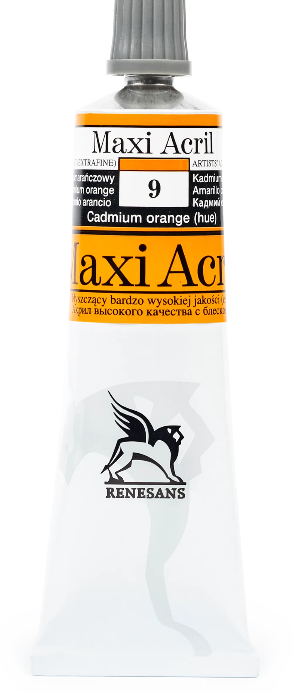 Renesans Farba akrylowa Maxi Acril - - 09, cadmium orange hue, 60 ml