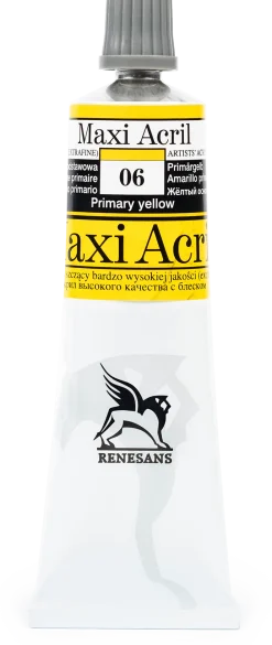 Renesans Farba akrylowa Maxi Acril - - 05, cadmium lemon yellow hue, 60 ml > Farby Akrylowe