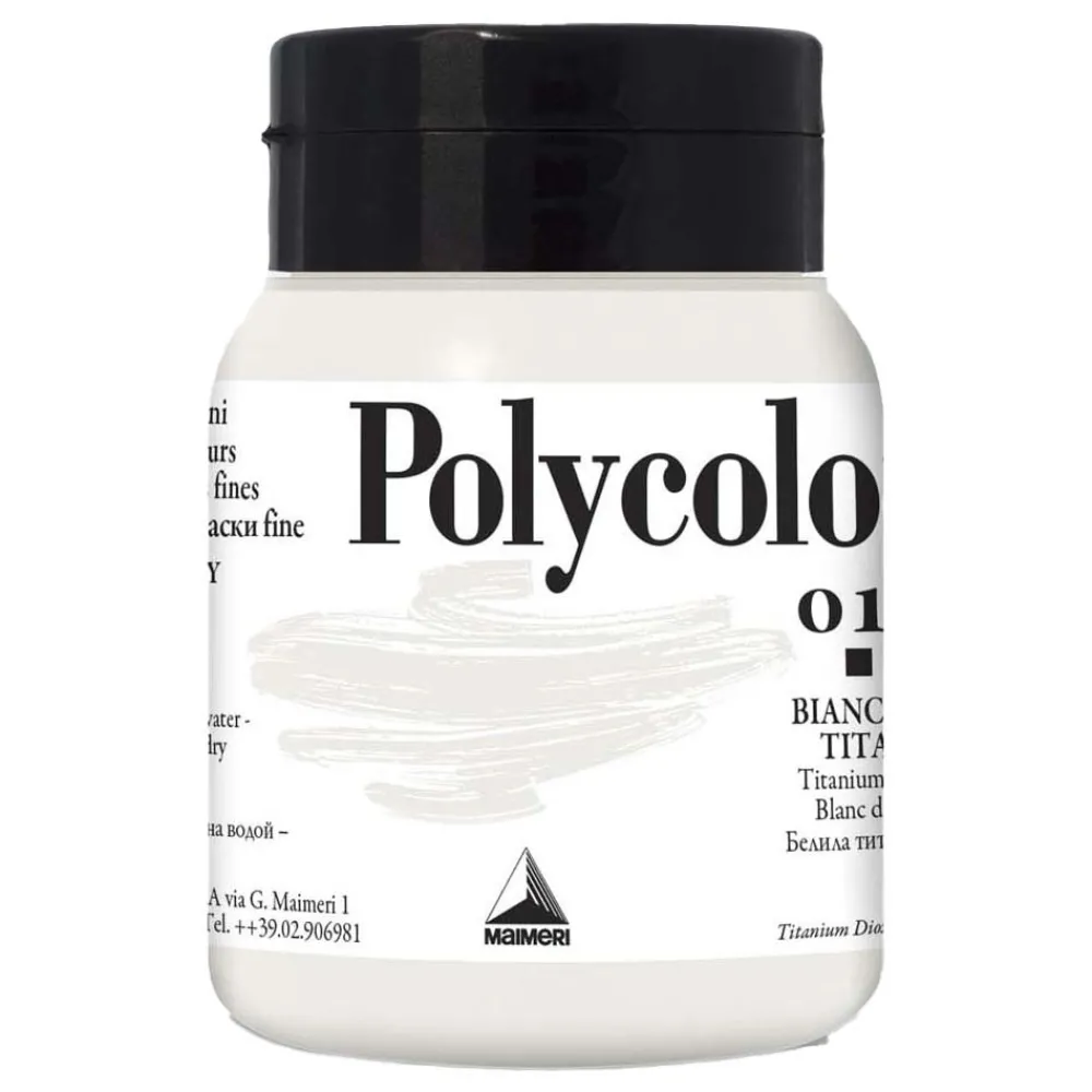 Maimeri Farba akrylowa Polycolor - - 018, Titanium White, 500 ml